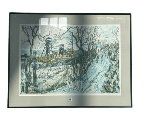 Tom McGuinness 92, The Allotments, Easington, limited edition print, signed, titled and numbered 182/200 in the margin, 63.5c