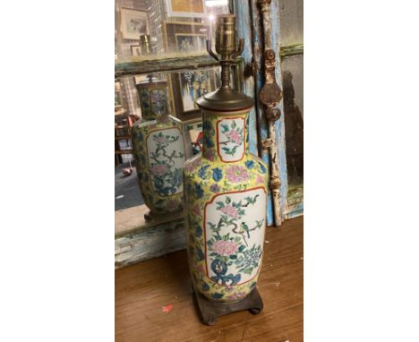 CHINESE PORCELAIN LAMP - 57 CMS (H) APPROX