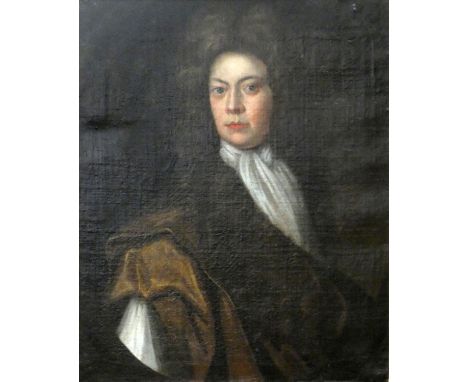 An early 19th century portrait of a country gentleman, unsigned, 75 x 62 cm, gilt frame. 