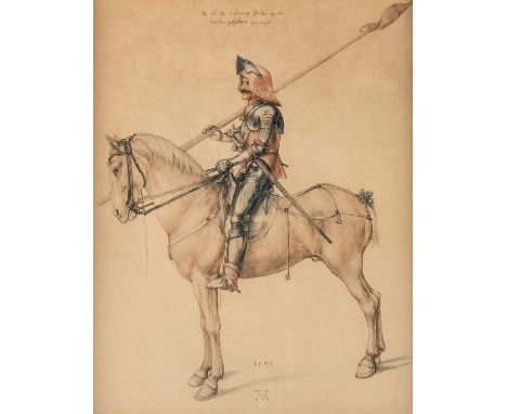 AFTER ALBRECHT DURER (GERMAN 1471-1528)The Mounted Knight, c. 1930lithograph41 x 32 cm (16 1/8 x 12 5/8 in.)signed and dated 