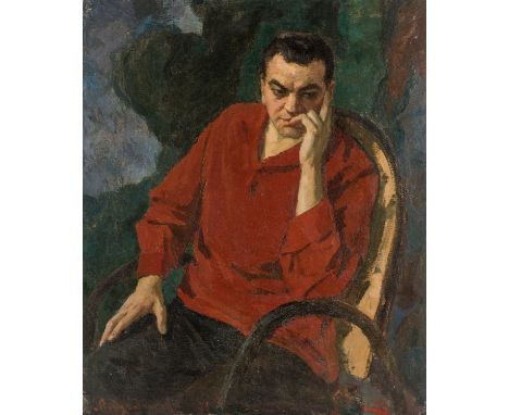 MIKHAIL ARKADIEVICH SUZDALTSEV (RUSSIAN 1917-1998)Portrait of a Man, 1971oil on canvas100 x 83 cm (39 3/8 x 32 5/8 in.)signed