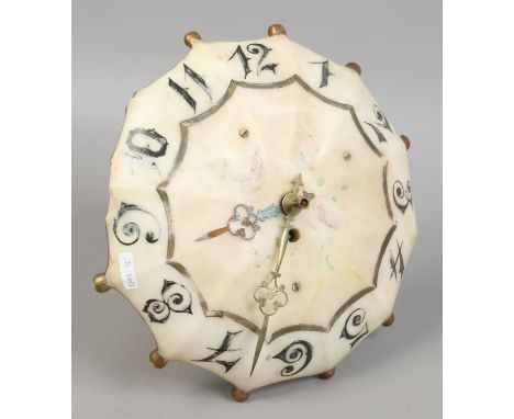 A soap stone umbrella clock.