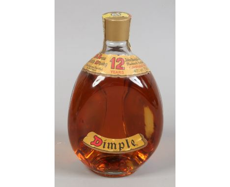 A full and sealed 75cl bottle of Dimple Scotch Whisky.
