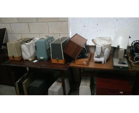 12 vintage sewing machines