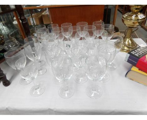 27 wine glasses