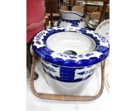 A jug, basin and slop bucket