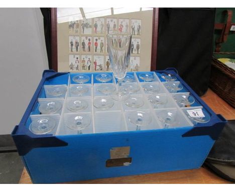 A box of wine glasses