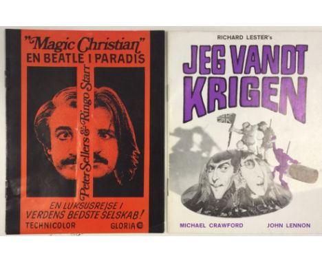 THE BEATLES - DANISH FILM BOOKS. A pair of rare film booklets (each 12 x 15.5cm) issued in Denmark for 'Magic Christian' and 