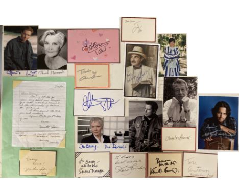 FILM LEGENDS - AUTOGRAPHS. Excellent collection of 18 autographs collected by our dedicated and active vendor, to include: Ma