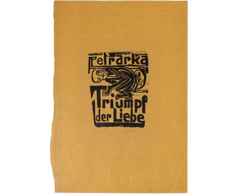 Ernst Ludwig Kirchner (Aschaffenburg 1880 - 1938 Davos)Bilder zu Petrarcas "Triumpf der Liebe"Eine Folge von acht Holzschnitt