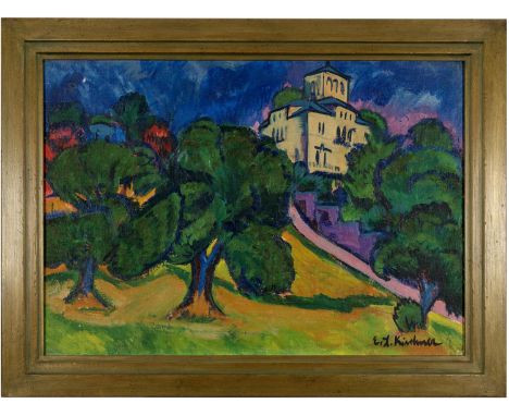 Ernst Ludwig Kirchner (Aschaffenburg 1880 - 1938 Davos)Villa im Park (Villa bei der Waldschlösschenbrauerei in Dresden) (rect