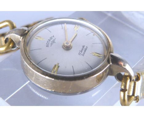 Ladies small 9 ct gold Rotary wristwatch