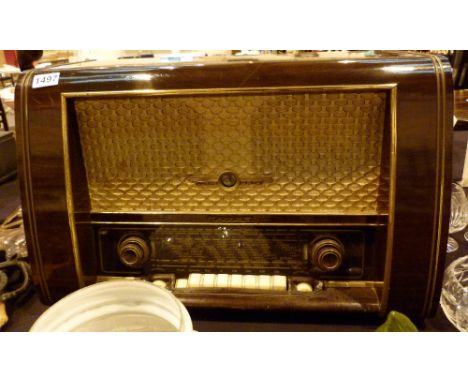 Large Loewe Opta Hellad vintage radio 