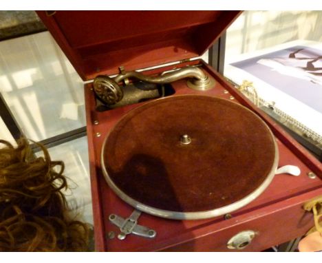 Vintage portable record player