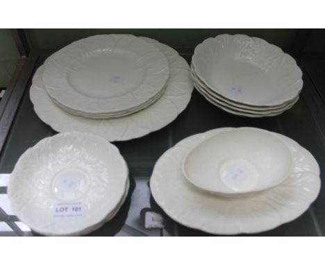 A shelf containing a selection of Coalport Country ware china