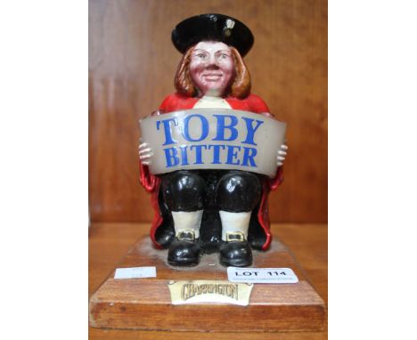 A vintage Charington Toby Bitter pub bar advertising model