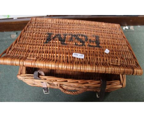 A F&amp;M branded wicker picnic hamper