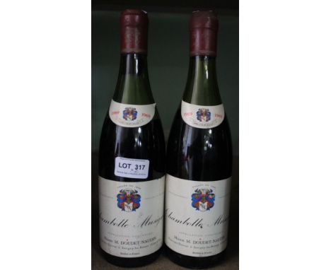 Chambolle-Musigny 1969, M. Doudet-Naudin, 2 bottles 