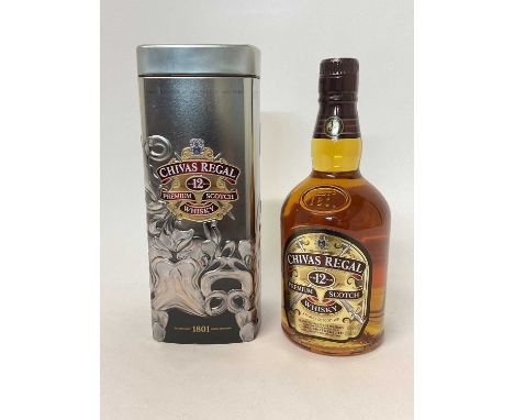 Whisky - Chivas Regal, Aged 12 Years, Premium Scotch Whisky, 70cl bottle in limited edition presentation box.