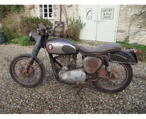 A 1949 BSA B31 restoration project, engine number ZB31 3886, blue. This B31 project requires full restoration. It would appea