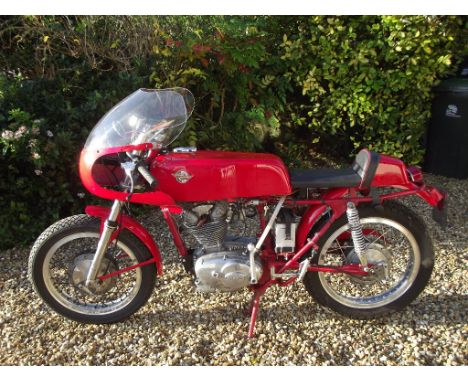 A 1977 Mototrans Ducatti 250 Strada 250 café racer, registration number UOD 961R, frame number MD42499, engine number MD250 4