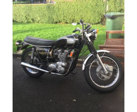 EXTRA LOT: A 1972 Triumph Trident T150, registration number PGU 873K, black. This Trident was imported from the USA last year