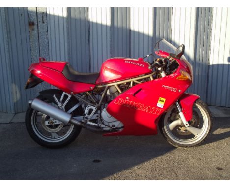 A 1997 Ducati 600 SS, registration number R536 KFW, frame number ZDM 600S00415, engine number 015023, Rosso red. With 7,500 m
