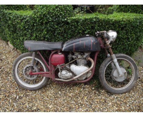 A Triton restoration project, engine number 5T 68117, black. This exciting Triton project is complete in all major respects b