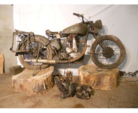 A WWII despatch riders BSA M20 restoration project, Khaki green. This BSA restoration project has been in the vendor's posses
