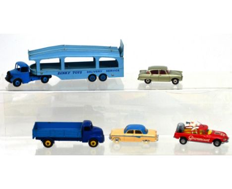 Dinky Toys 176 'Austin A105 Saloon' (with windows), Dinky Toys 932 'Comet Wagon' (with hinged tailboard), Dinky Toys 982 'Pul