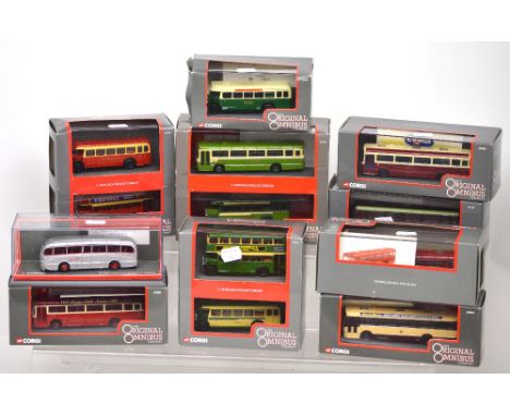 Corgi 'The Original Omnibus Co': a collection of limited edition 1:76 scale diecast model buses (10).