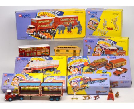 Corgi Classics 'Chipperfield Circus Range'; ten boxed limited edition diecast model circus vehicles to include 97888 'Foden C