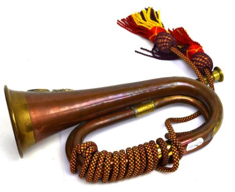 A Royal Welsh Fusiliers bugle.