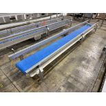Low Profile, Stainless Steel Modular Belt Conveyor with Legs and Drive