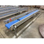 Low Profile, Stainless Steel Modular Belt Conveyor with Legs and Drive