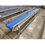 Low Profile, Stainless Steel Modular Belt Conveyor with Legs and Drive