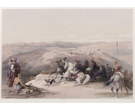 After David Roberts
Savaste, ancient Samaria, 17th April 1839, lithograph with hand colouring, 34.5 x 50cm