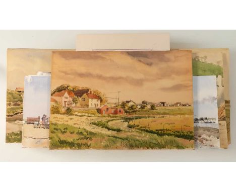 Tony Herbert (1927-2024)
'Aldeburgh '98 May, Late Afternoon', signed and inscribed with title, watercolour, 24.5 x 34cm, and 