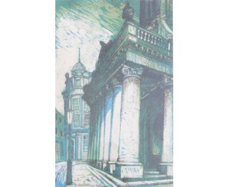 Christopher Fiddes (British, b. 1934): 'Church of All Saints, Northampton', limited edition coloured print, 2/50, signed and 