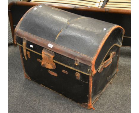 A domed stage coach trunk