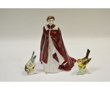 A Royal Worcester figure, Queen Elizabeth 80th Birthday, 2006;  others  (3)