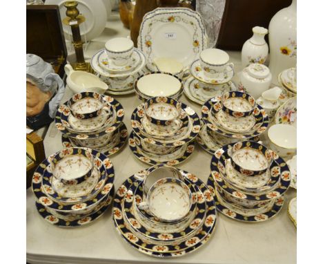 Teawares - Grafton china part tea service; a Staffordshire part tea service in the Imari palette