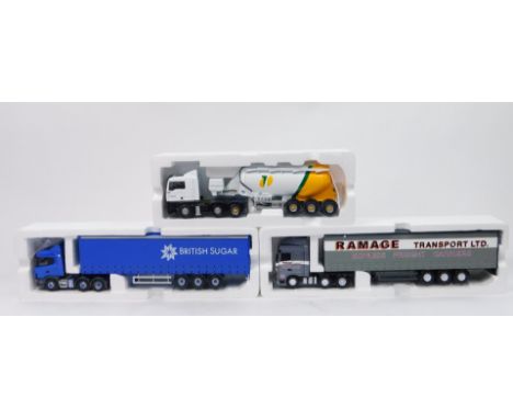 Corgi die cast 1:50 scale limited edition and other lorries, Tarmac, British Sugar and Rhmrje, boxed. (3)