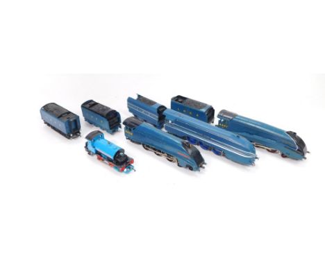 A scratch built OO gauge locomotive Sir Nigel Gresley, 4-6-2, Hornby power gen tank engine, Castle Donnington 1N 1N power sta