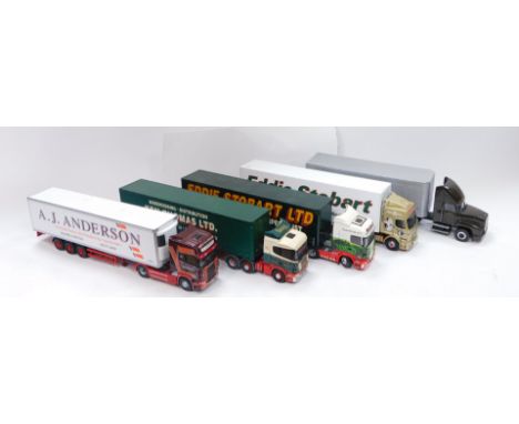 Corgi die cast 1:50 scale advertising lorries, including Ken Thomas, Eddie Stobart, etc. (5)