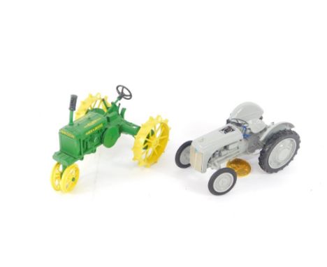 An Ertl Precision Models diecast model of a John Deere wide general purpose tread tractor, scale 1/16, number 0576, together 