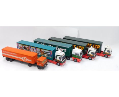 Corgi die cast 1:50 scale advertising lorries, Eddie Stobart, etc. (5)