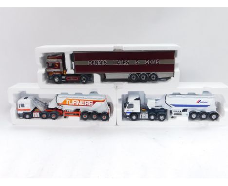 Corgi die cast 1:50 scale lorries, limited edition Hauliers of Renown Dennis Oats and Sons, Turners tanker and another Semex,