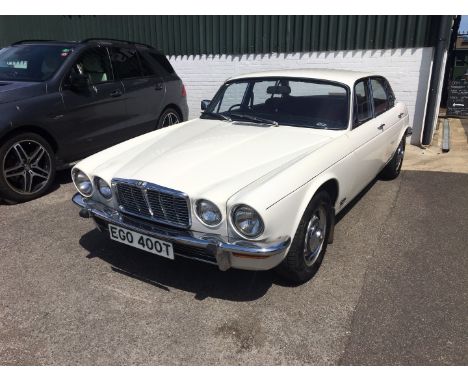 A Jaguar XJ6 4.2 Series 2, Registration EGO 400T, first registered 1978, 4235cc, petrol, white, red velour interior, comprehe