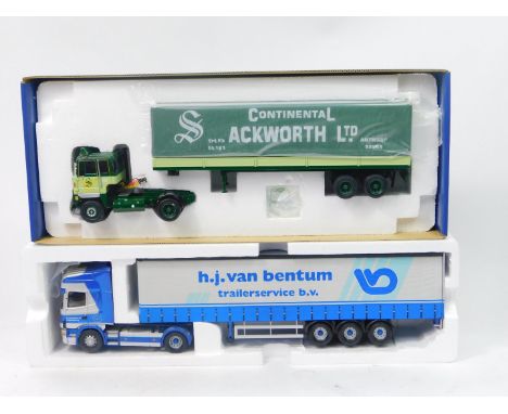 Corgi die cast 1:50 scale lorries, Kings of The Road Sackworth Limited and H J Van Bentum, boxed.  (2)